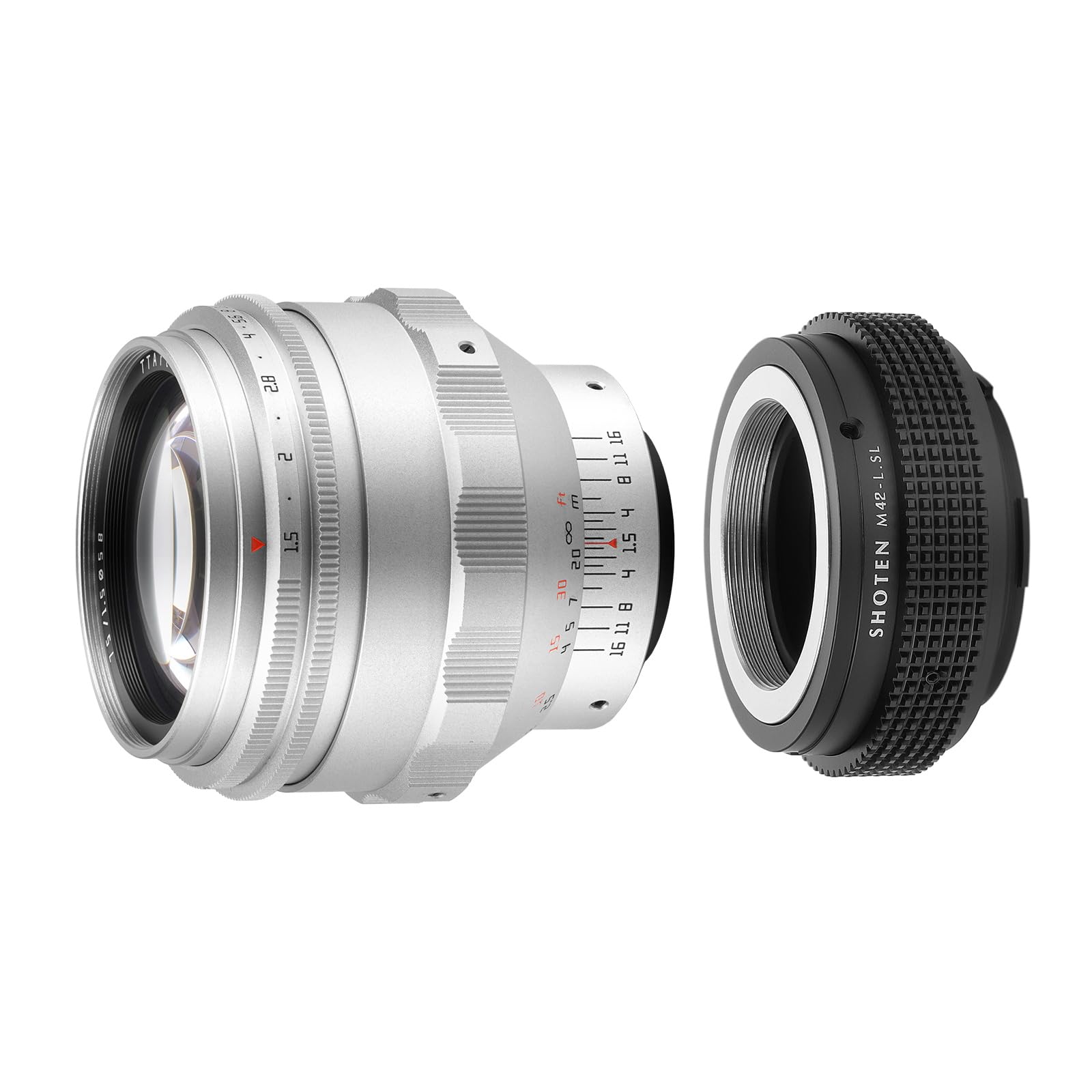 美品　TTArtisan 75mm F1.5 シルバー M42 グルグルボケ TTArtisan 75mm F1.5 Swirly Bokeh